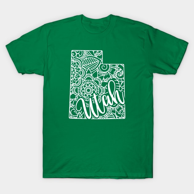 Utah USA Mandala Art Gift T-Shirt by JKFDesigns